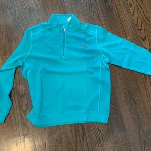 Tommy Bahama Antigua Half Zip - Teal